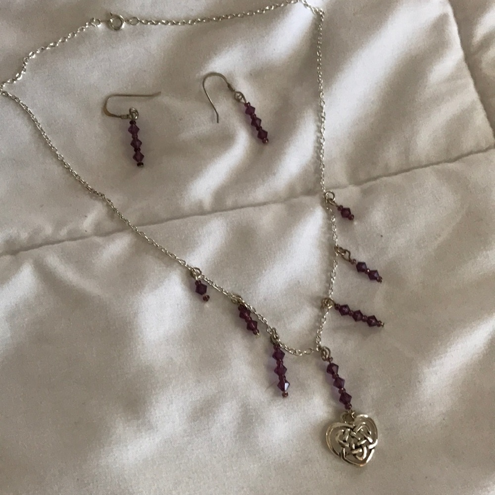 Celtic Knot Necklace and Earring Set
